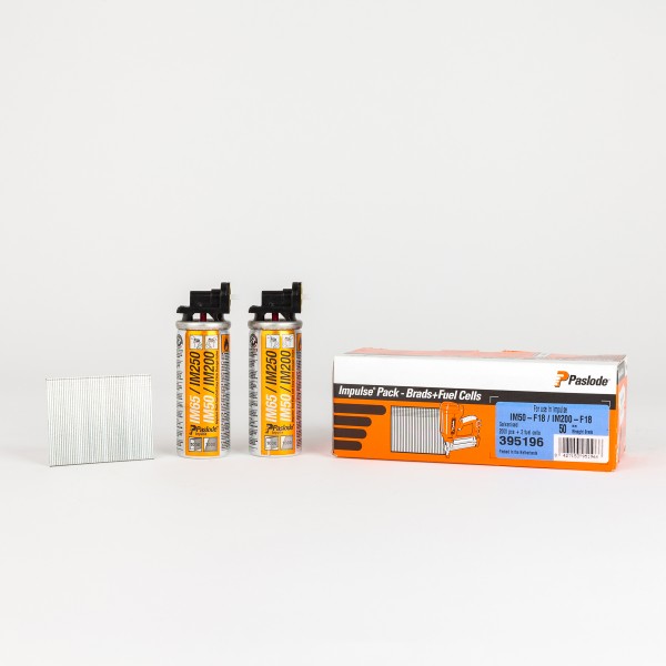 Paslode Impulse Pack 1,2x50 Rostfreie (A2) Stifte für IM50F18 + IM50F18 Lithium